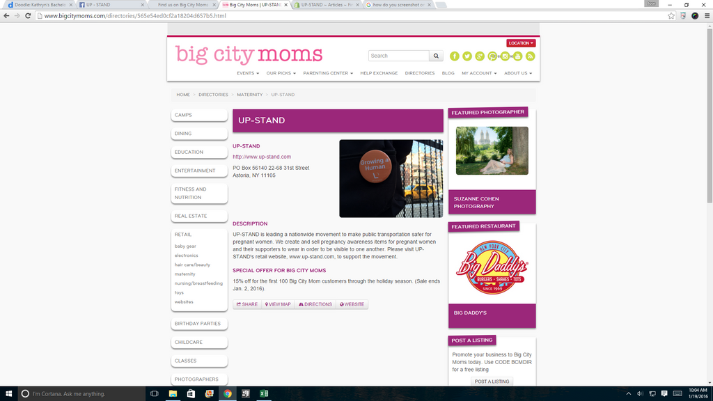 Find us on Big City Moms