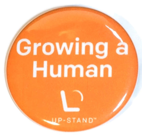 Growing a Human Pregnancy Pin - Text/Logo