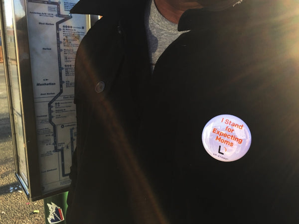 I Stand for Expecting Moms Supporter Pin