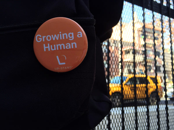 Growing a Human Pregnancy Pin - Text/Logo